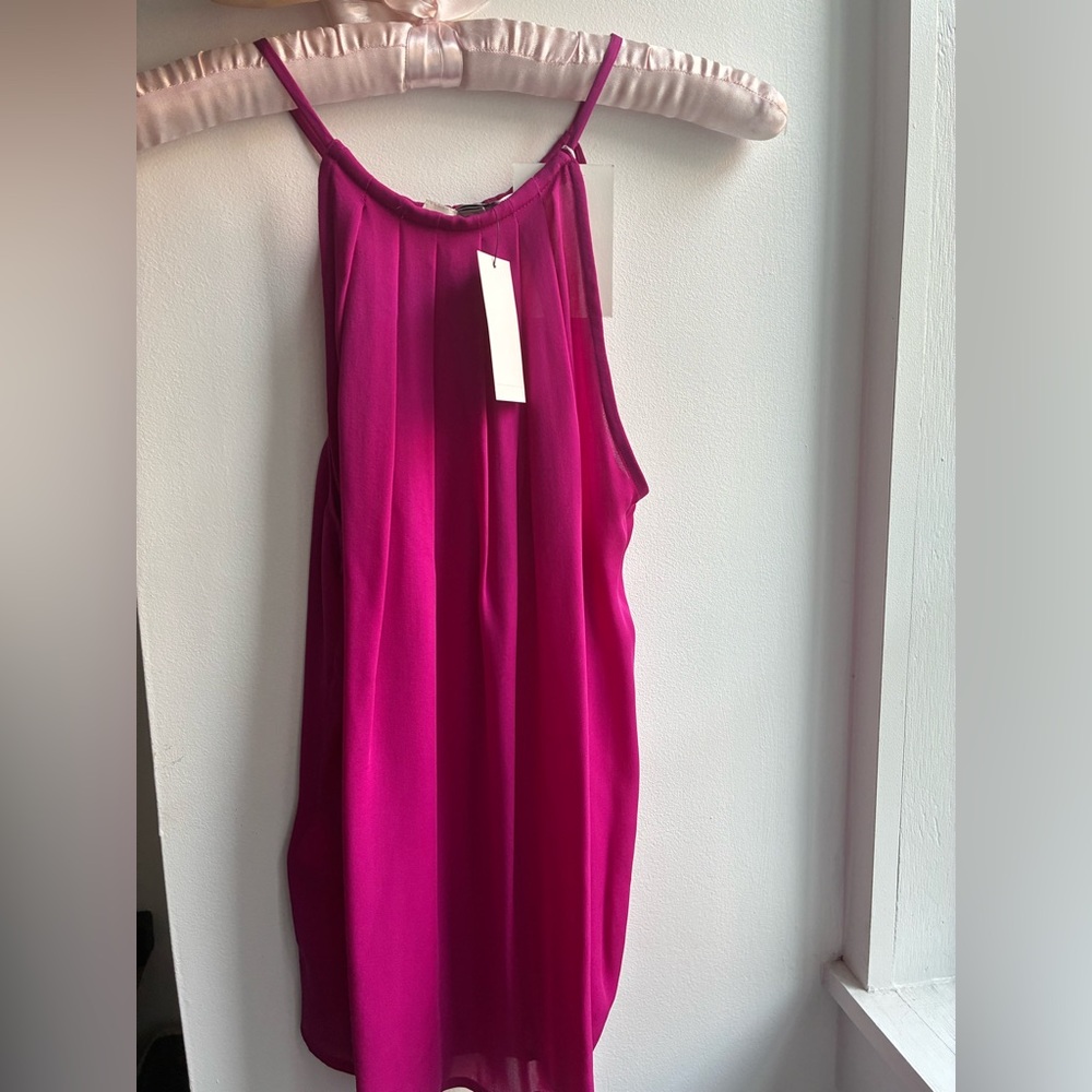 Joie Deep Fuchsia Sleeveless Blouse